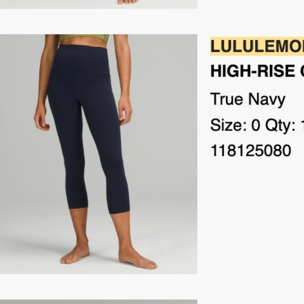 LULULEMON ALIGN™ SUPER-HIGH-RISE CROP 21" leggings